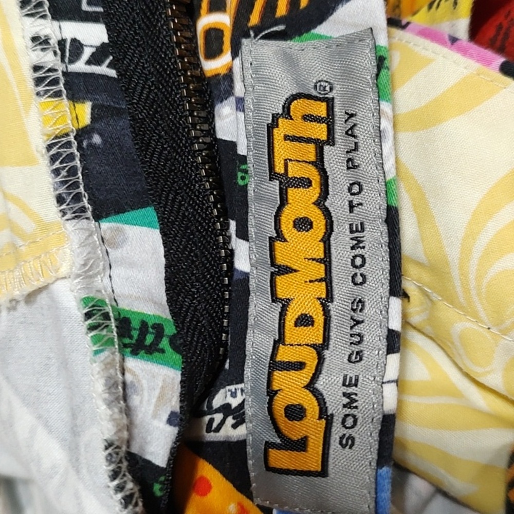 Loudmouth Multicolor Graphic Cassette Tapes Print Shorts - Picture 3 of 4
